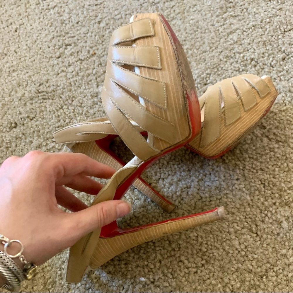 Christian Louboutin Nude Heels Size 37.5